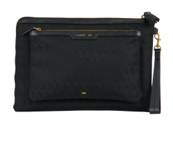 Anya Hindmarch Logo Journey Essential Pouch, Nylon, Blk, MIC, 2*